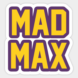 Mad Max Yellow Sticker